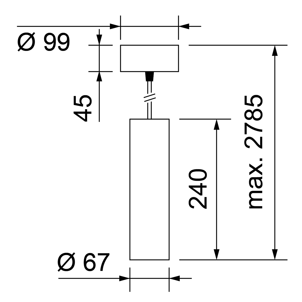 Pendelleuchte Modern II LED, weiss, Deko-Rand champagner, Phasenab.